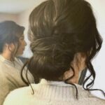 Chignon de mariage élégant par Félindra Vilpont Coiffure