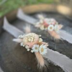 Composition florale pour mariage réalisée par Rose Atelier dans l’Ain
